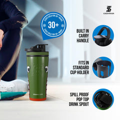 Ice Shaker primer plano del acero inoxidable sin olor y acabado duradero