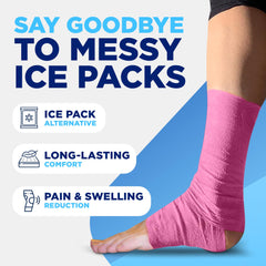 Icee Now etiqueta con instrucciones claras y beneficios visibles