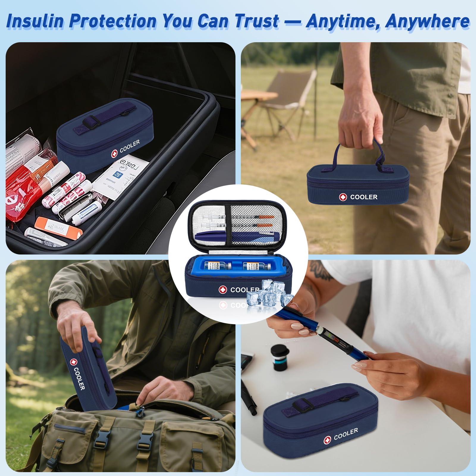 ICIMBI logo médico visible para agilizar control TSA