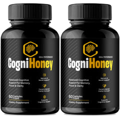 IDEAL PERFORMANCE CogniHoney vista frontal mostrando el pack doble y conveniencia