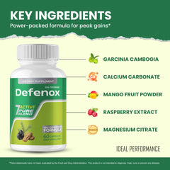 IDEAL PERFORMANCE una mano sosteniendo cápsula Defenox demostrando conveniencia