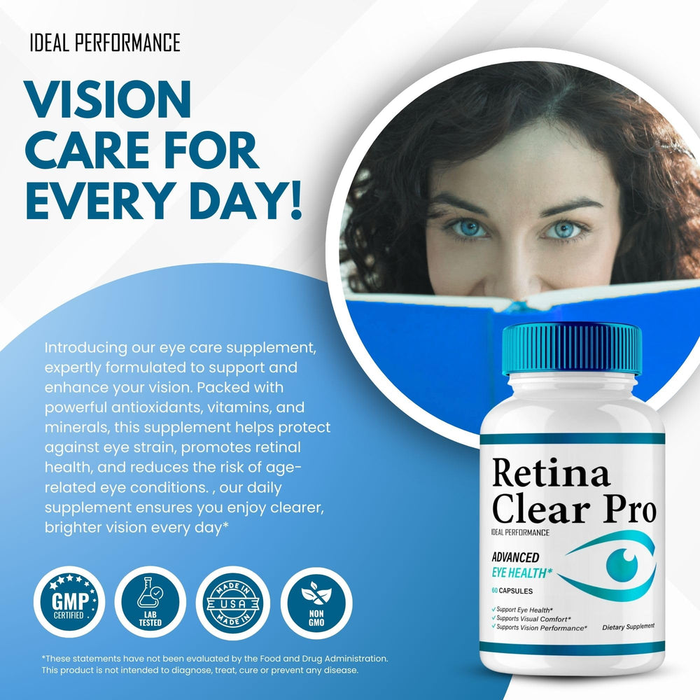 persona trabajando en ordenador con Retina Clear IDEAL PERFORMANCE al lado promoviendo confort visual
