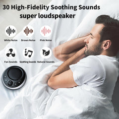 iDealSleep botones grandes en primer plano que facilitan seleccionar sonidos y volumen
