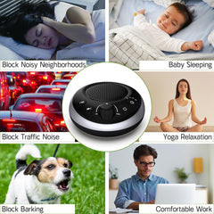 iDealSleep etiqueta con iconos de 30 sonidos y temporizador que informa funcionalidades