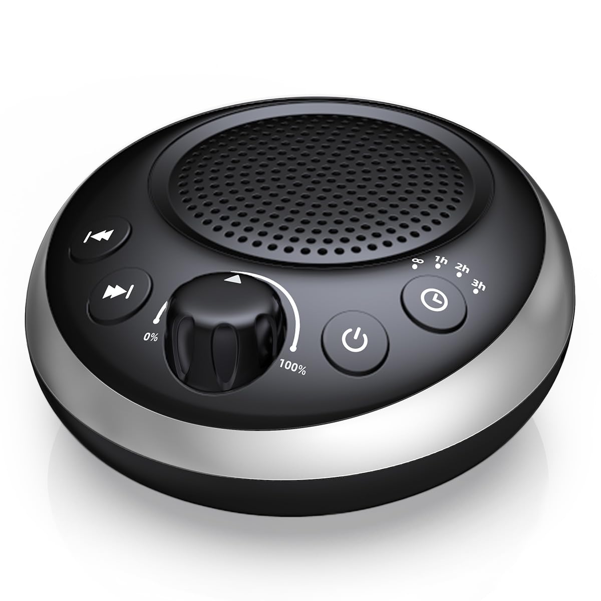 iDealSleep vista frontal enchufada mostrando controles y diseño compacto para dormir mejor