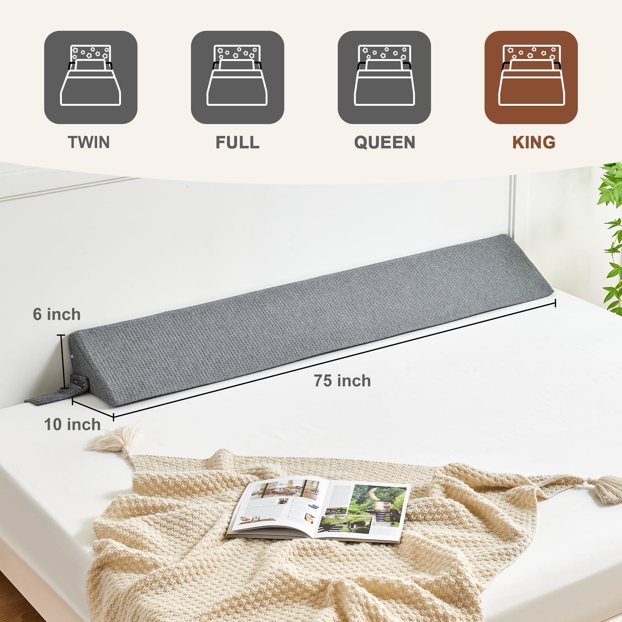 IFNOW funda con cremallera desmontable lista para lavado fácil