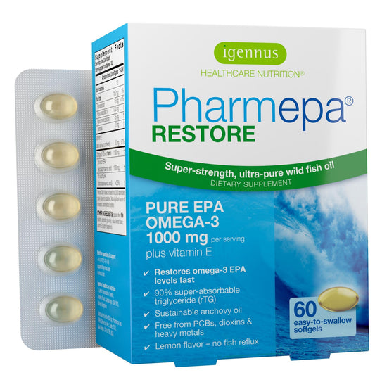 Igennus Pharmepa frontal del envase mostrando la concentración alta de EPA