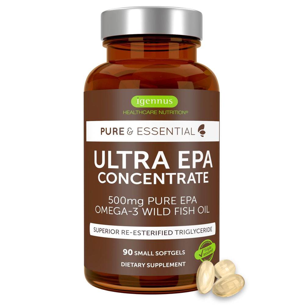 Igennus Ultra EPA envase frontal mostrando 90 cápsulas y claridad de la fórmula