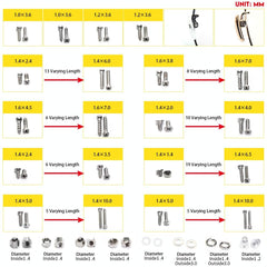 iGeyzoe paño de limpieza con tornillos, limpieza y repuestos listos