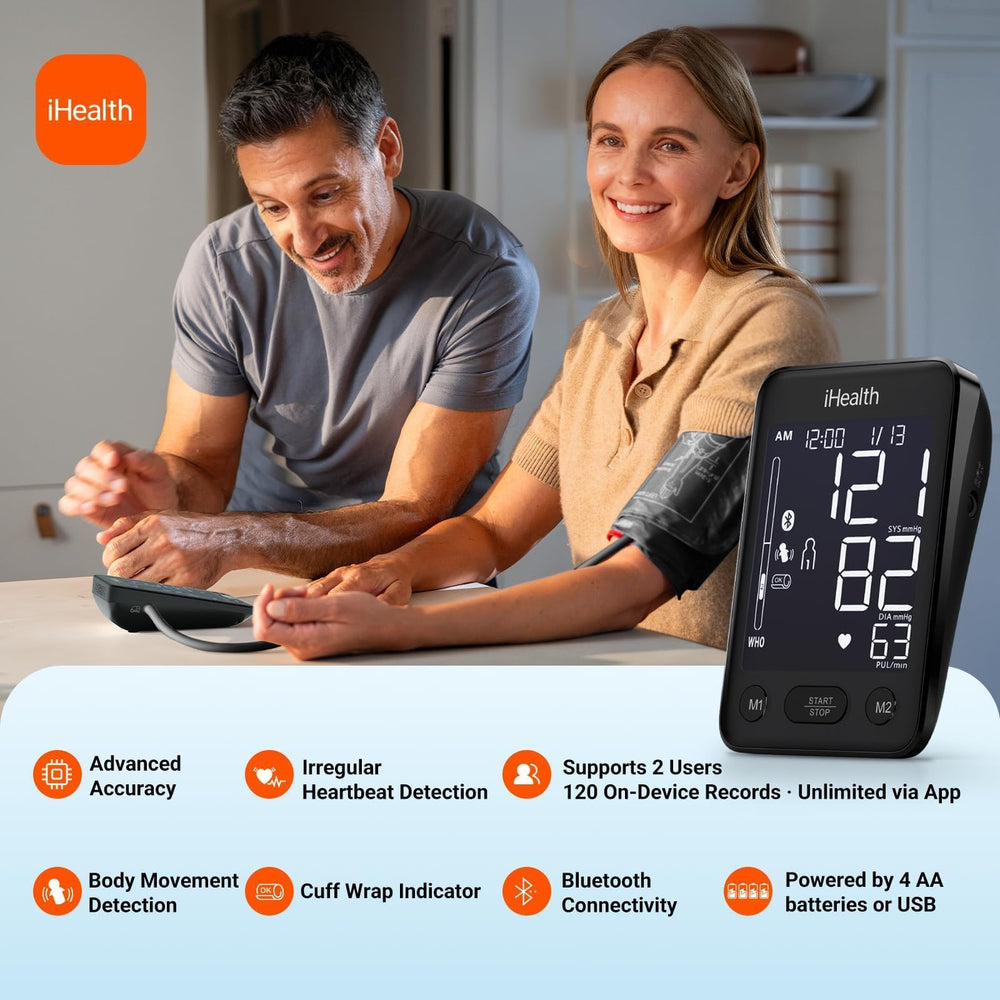 iHealth Accu brazalete ancho 22–42 cm ajustable y cómodo para adultos