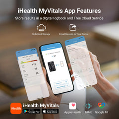 iHealth Accu en escena de hogar sobre mesa junto a un teléfono y gafas