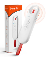 iHealth D-Itch Stick frontal mostrando diseño portátil y beneficio de alivio rápido