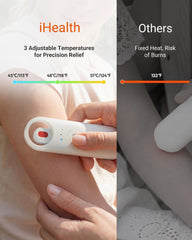 iHealth selector de modos mostrando 3 niveles de calor para distintas pieles