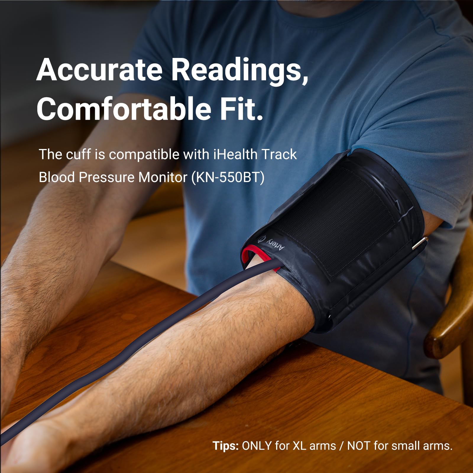 iHealth detalle del material flexible que mejora comodidad
