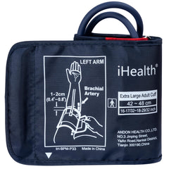 iHealth manguito frontal mostrando el diseño y ajuste claro