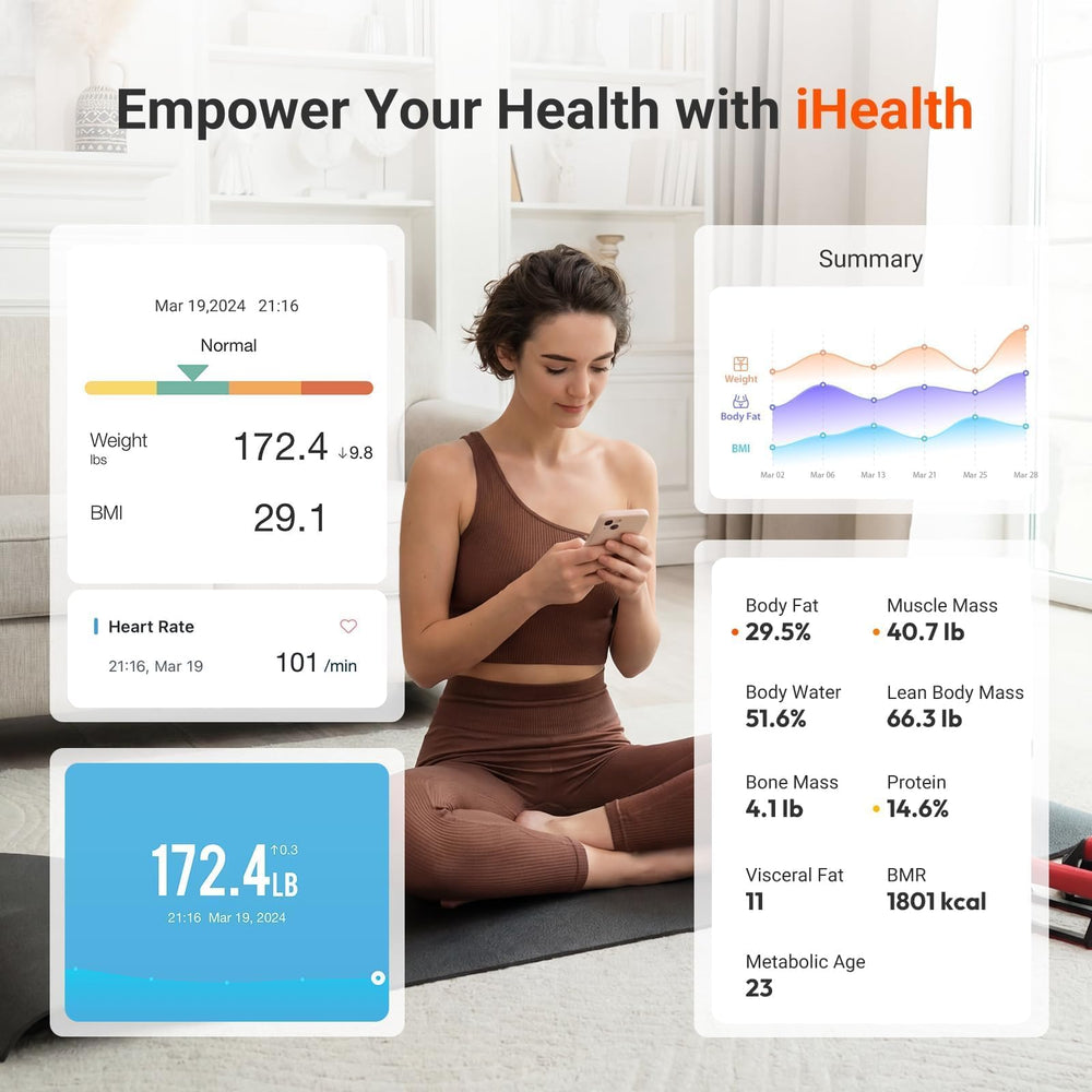 iHealth Nexus pantalla de la app iHealth MyVitals mostrando historial útil