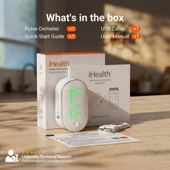 iHealth oximetro guardado en bolso listo para viajes y controles fuera de casa