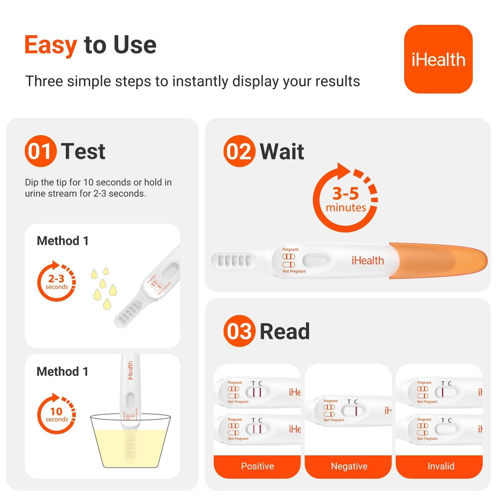 iHealth prueba siendo sumergida en orina para resultado rápido