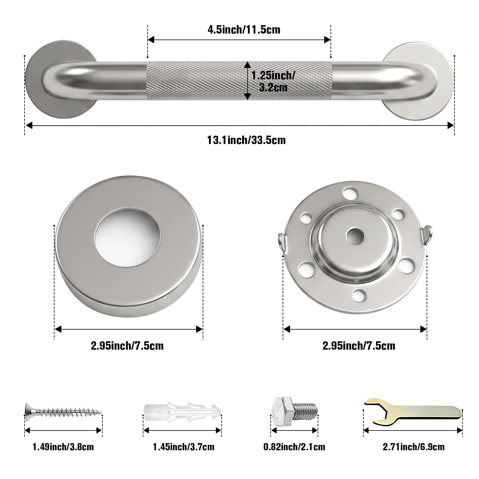 IJDD primer plano de textura knurled para mejor agarre seguro