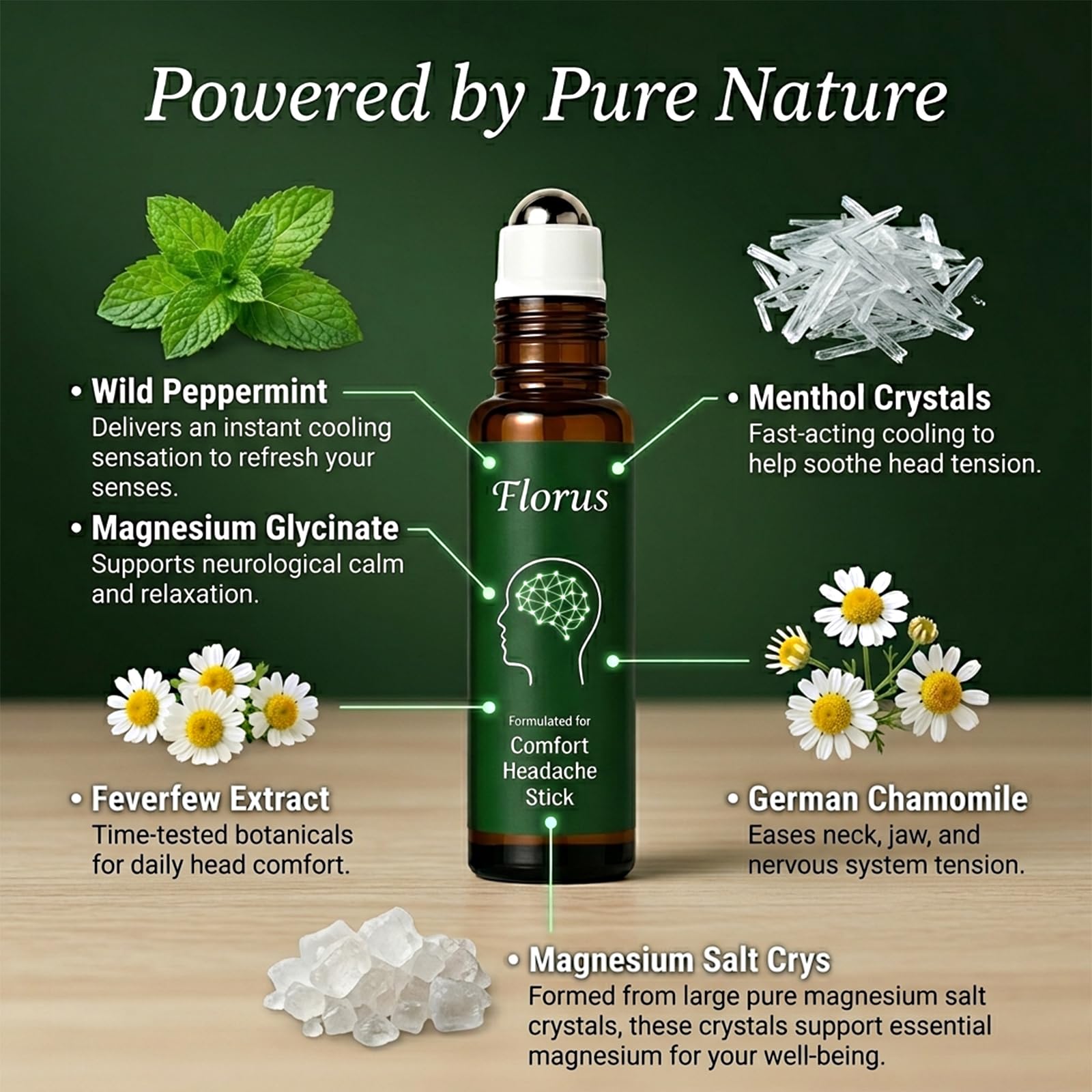 Ikokei Florus textura ligera del aceite en primer plano para rápida absorción