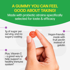 Culturelle gomitas probióticas + prebióticas para mujeres y hombres, 52 unidades, Mixed Berry, 2 mil millones UFC por porción