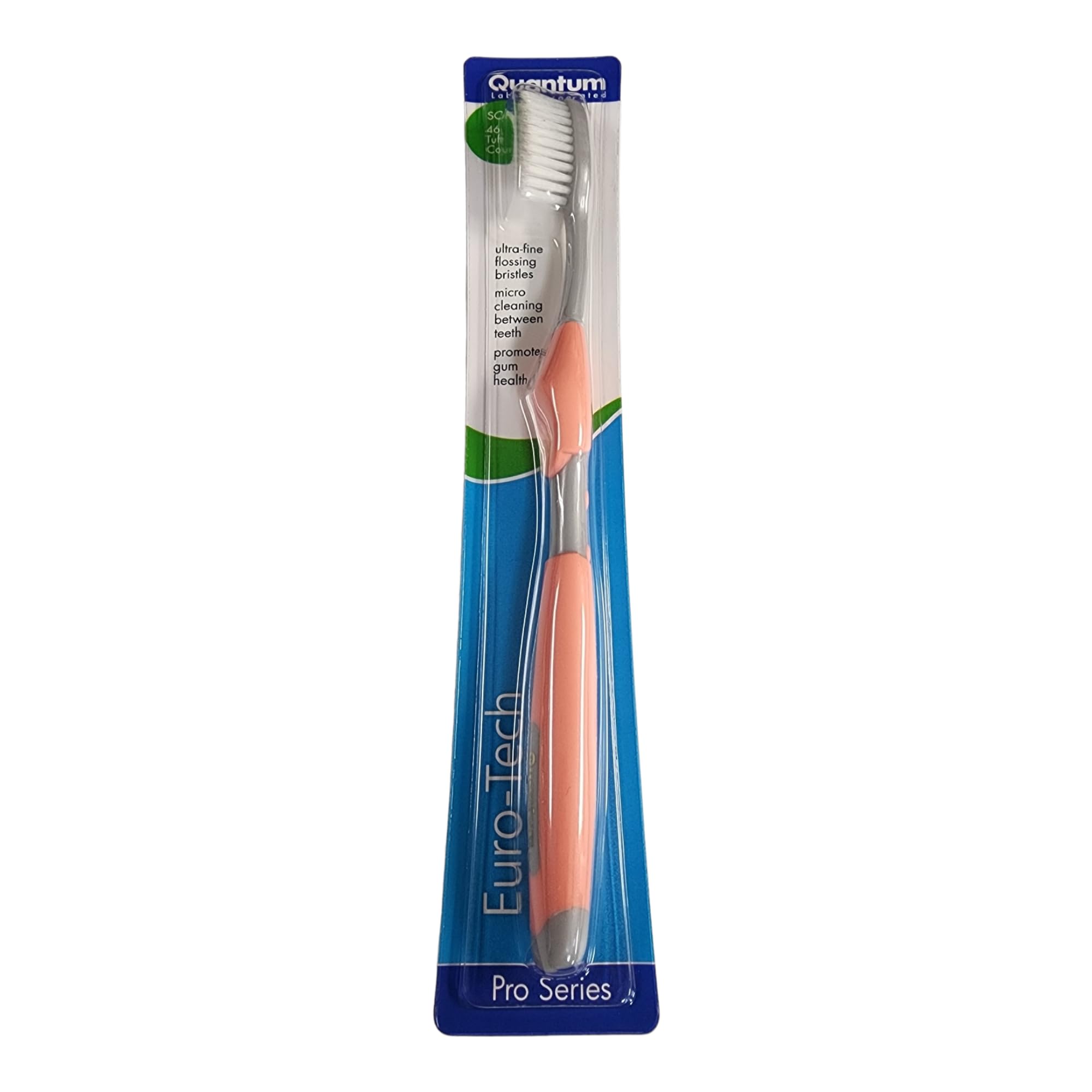 Generic Cepillo dental Quantum Euro-Tech Extra suave 5 unidades (4+1 hilo) cerdas ultrafinas y mango slim
