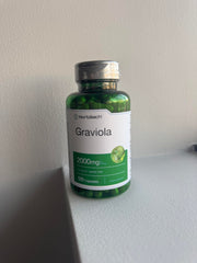 Horbäach Graviola Cápsulas | 2000 mg | 120 cápsulas | Sin gluten | Sin OGM | Guanábana (Annona muricata)