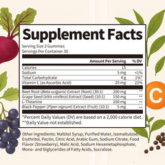 iMATCHME ingredientes naturales remolacha y extracto de semilla de uva, apoyo antioxidante