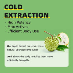iMATCHME guanábana fresca al lado del frasco ilustrando origen natural