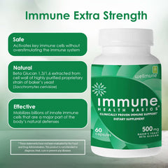 Immune Health Basics cápsula abierta detalle, facilita dosificación diaria