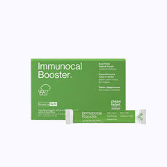 Immunocal Booster frente del empaque mostrando diseño y 30 servicios para conveniencia