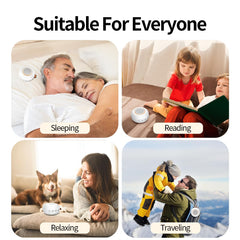 iMosleep en dormitorio iluminando y reduciendo ruido para descansar