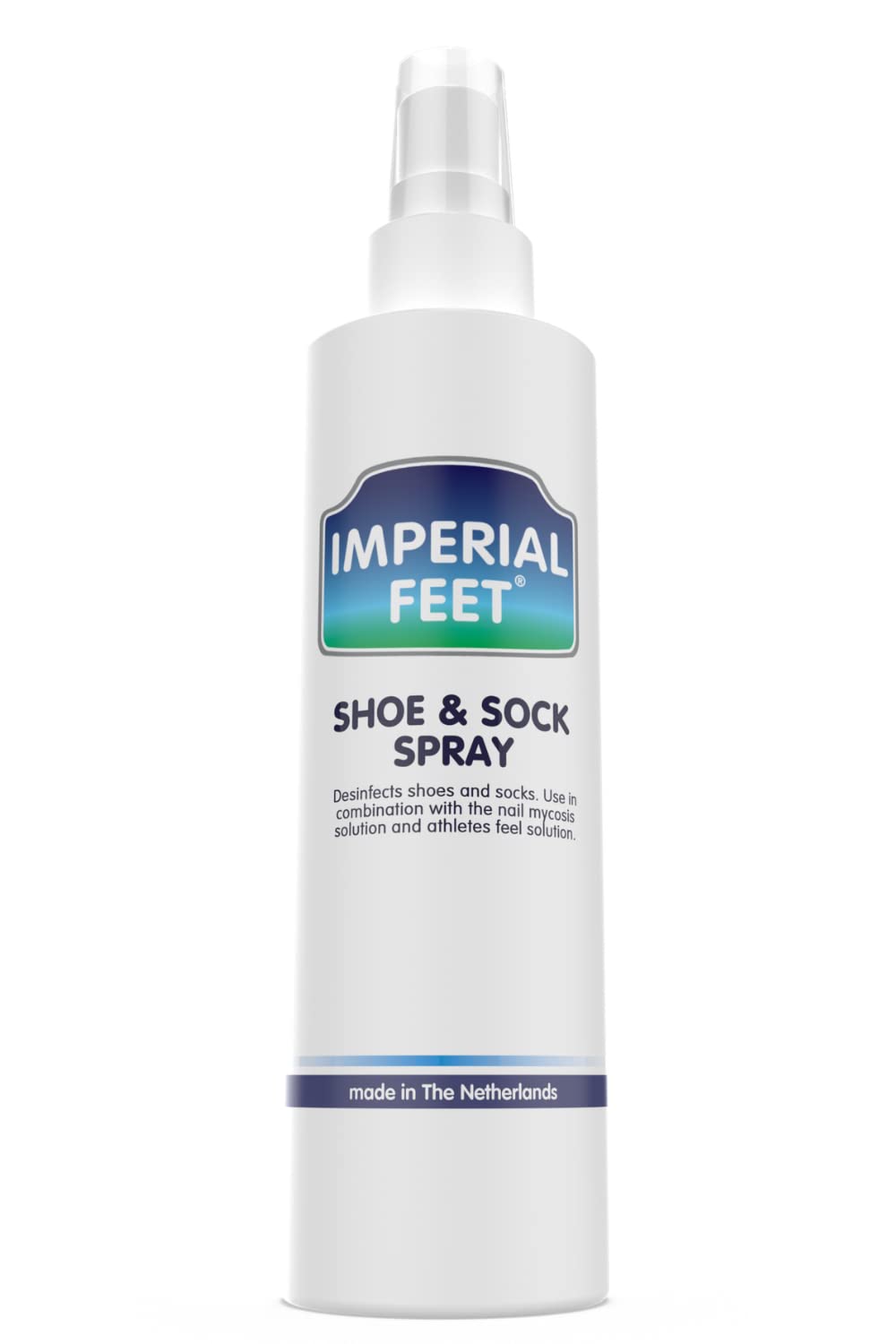 Imperial Feet botella frontal mostrando tamaño XL y uso conveniente