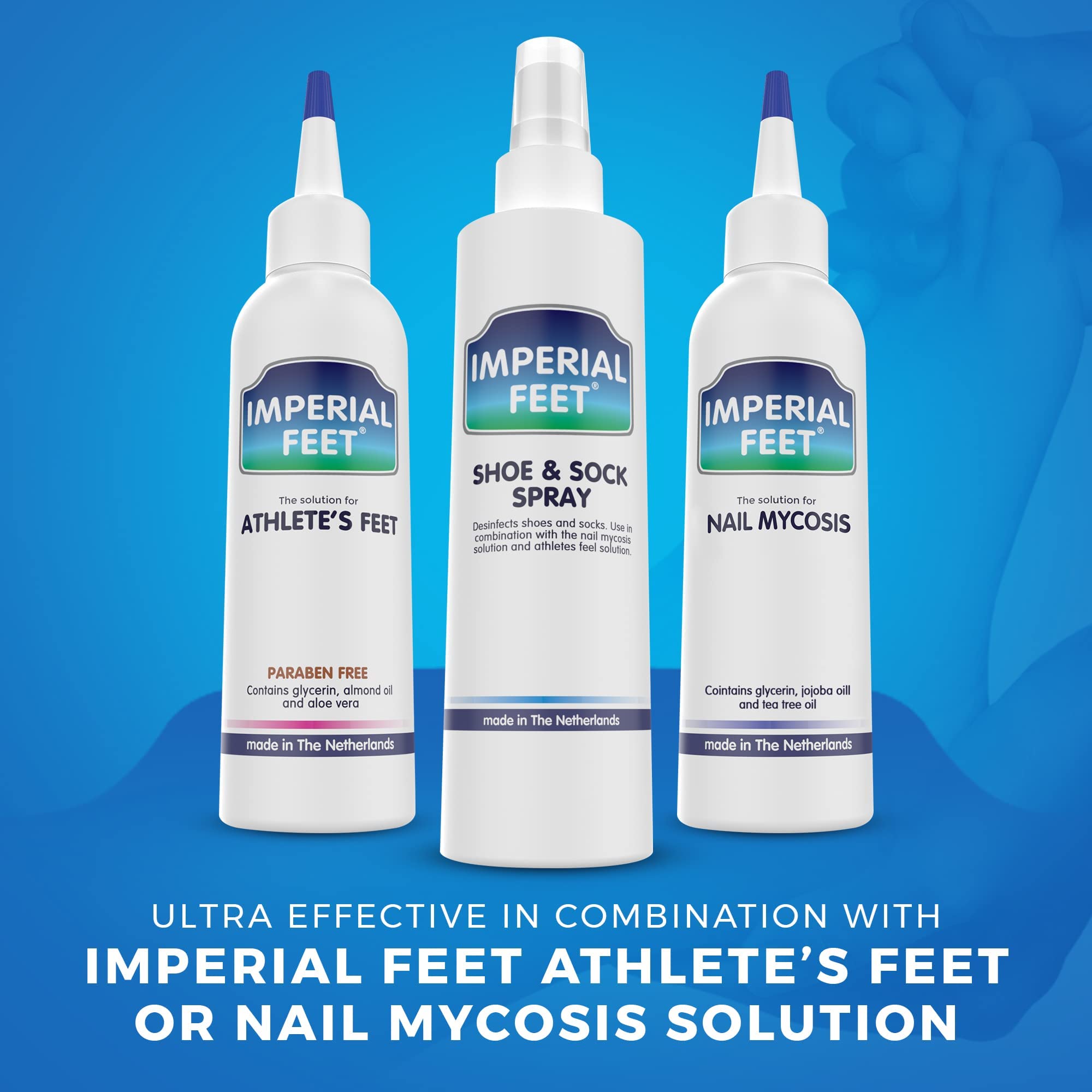 Imperial Feet aplicando en zapatillas para prevenir recontaminación