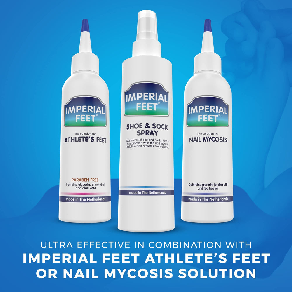 Imperial Feet aplicando en zapatillas para prevenir recontaminación