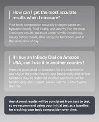 InBody Dial H40 embalaje mostrando accesorios incluidos y guía rápida