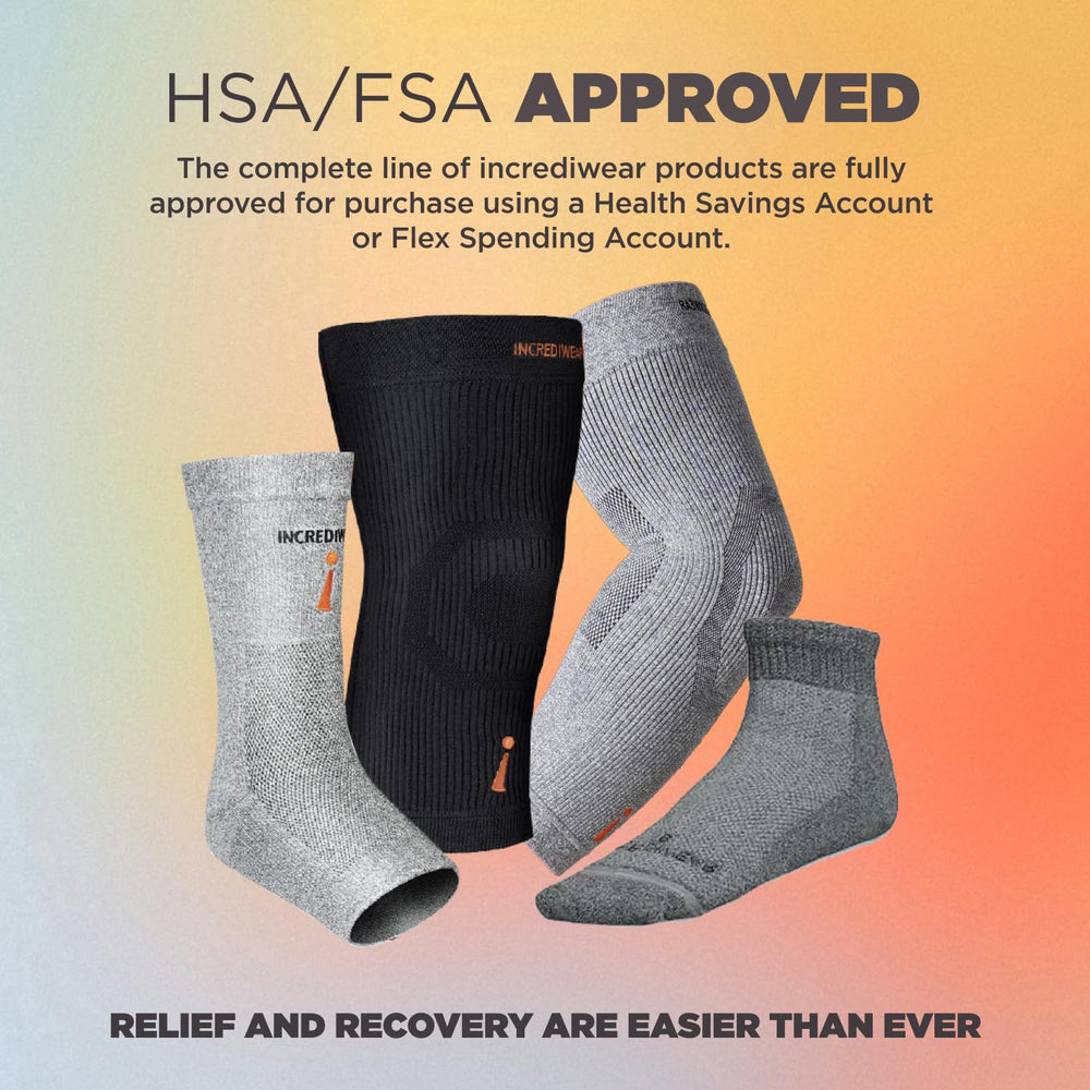 Incrediwear manguito en mano para apreciar tamaño y facilidad de uso