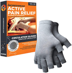 Incrediwear guantes sin dedos frontal mostrando soporte cómodo