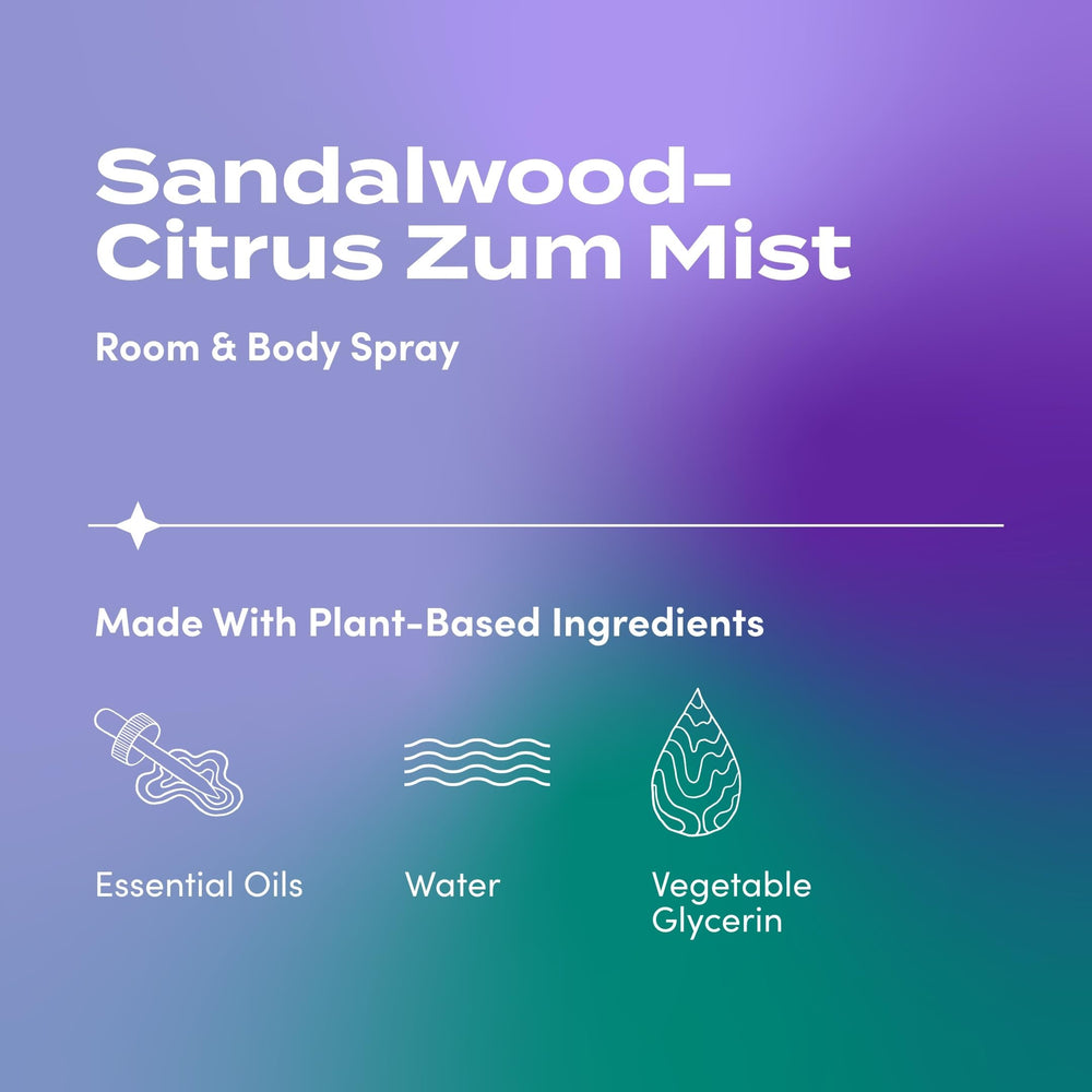 Indigo Wild Zum Mist atomizador en primer plano demostrando pulverización fina y controlada