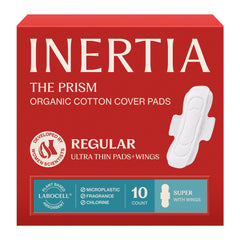 INERTIA empaque frontal mostrando diseño y conteo, transmite confianza