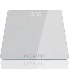 INEVIFIT vista frontal de la báscula con display grande y lectura clara
