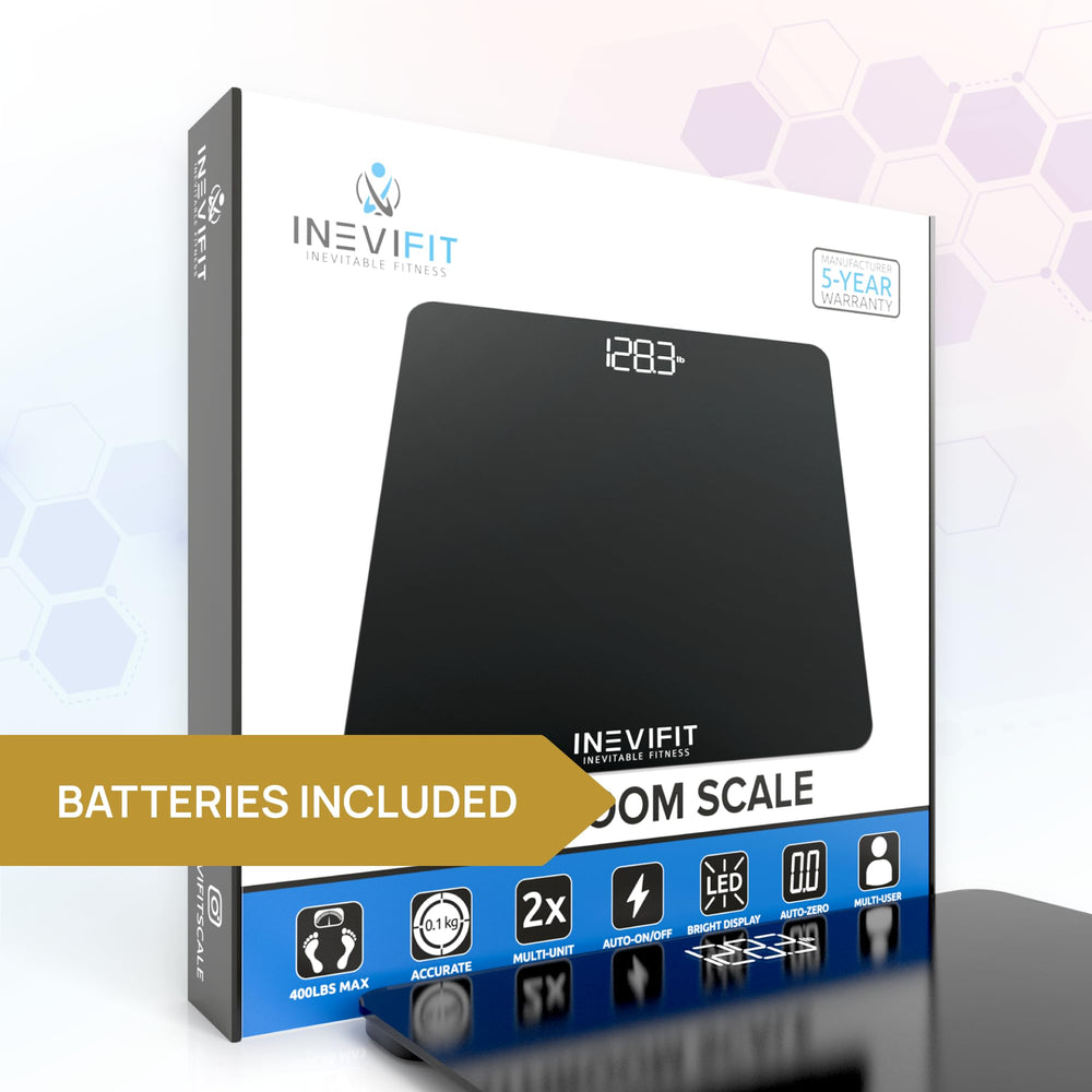 INEVIFIT escala junto a persona para ver tamaño y proporción clara