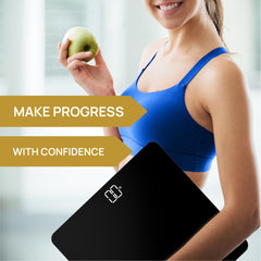 INEVIFIT pantalla LED grande facilitando lectura rápida de resultados
