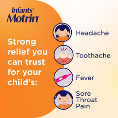 Motrin Infants' jeringa dosificadora con marcas para dosis precisas