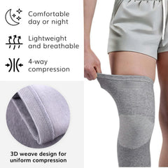 inflossom manguito puesto en rodilla durante actividad, soporte discreto y movilidad