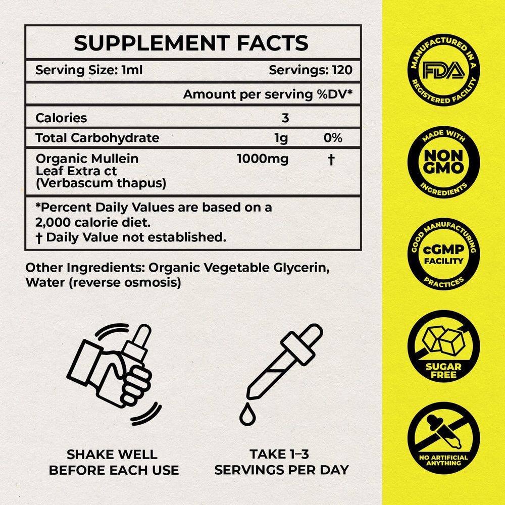 Inhale etiqueta certificada USDA y cGMP visible, garantía de calidad