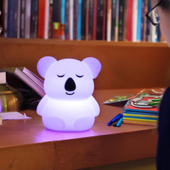 InnoCity Breathing Pal Kyle con varios colores encendidos, permite ajustar el ambiente