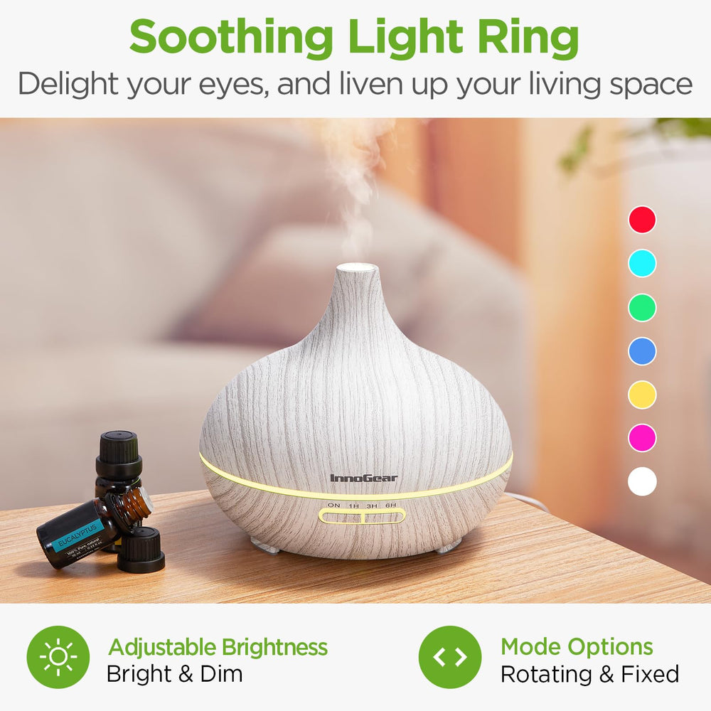 InnoGear base con anillo LED iluminado, luz suave para descanso