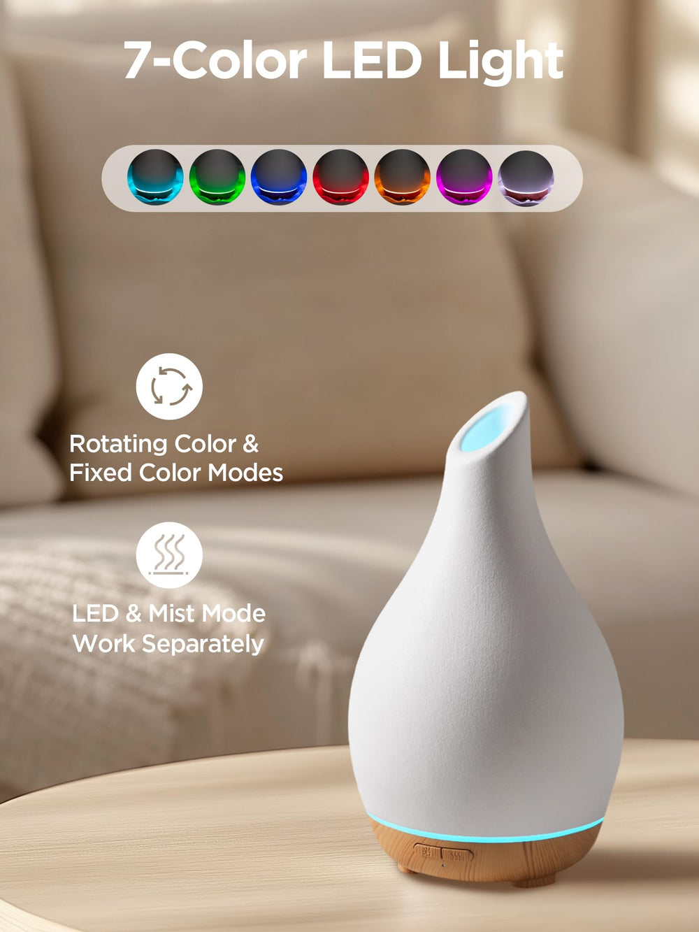 InnoGear comparación de tamaño 150ml demostrando su ajuste a espacios pequeños