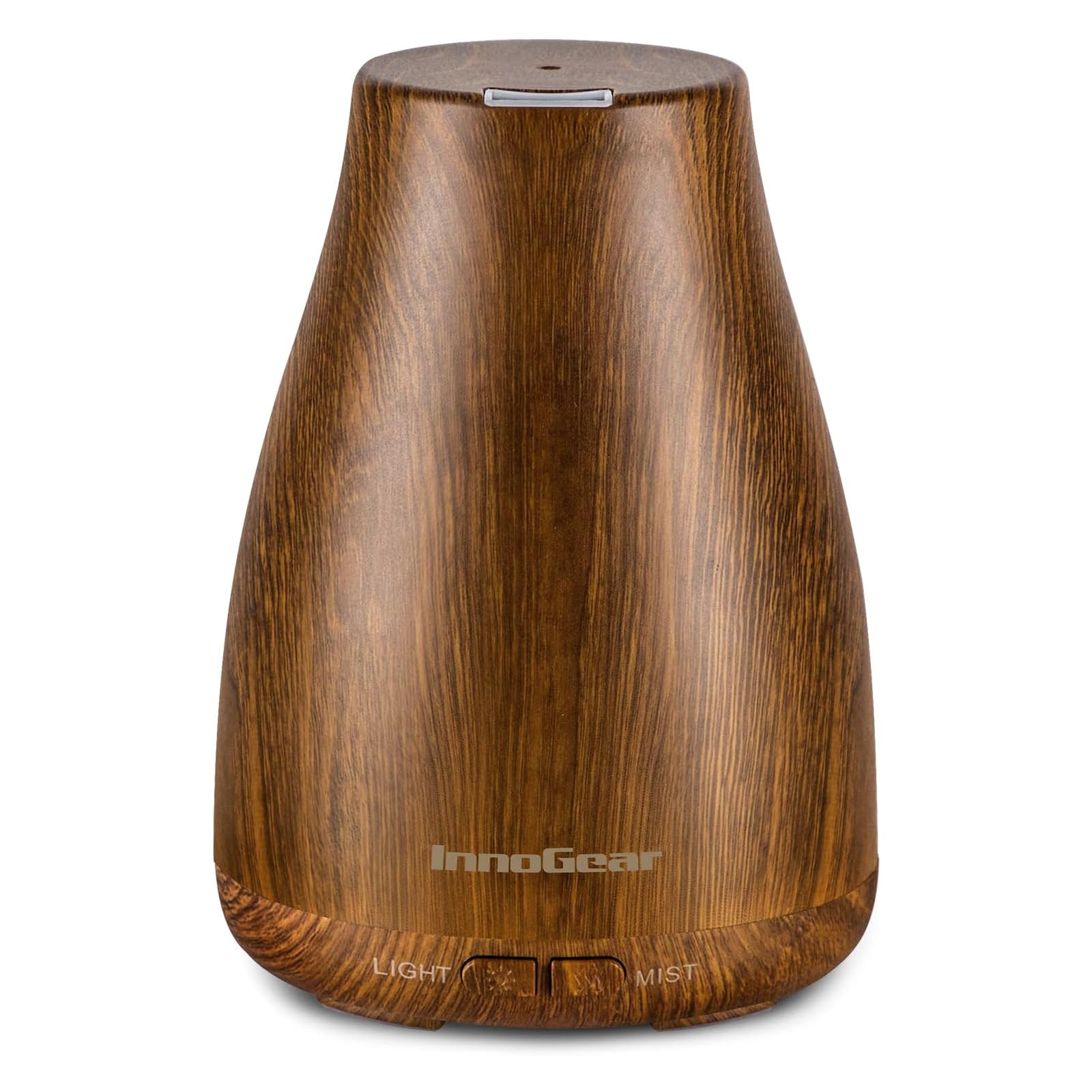 InnoGear difusor bronze vista frontal mostrando diseño compacto y elegante
